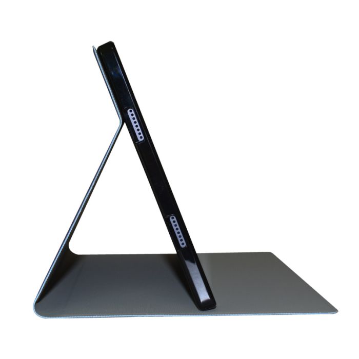 Чехол книжка для планшета Blackview Tab 15 / Tab 15 Pro / подставка / силиконовая основа / серый