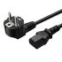 Кабель питания Schuko PC-186 CEE 7/7 - IEC C13 евровилка / медь / 0.75мм / 1.8м