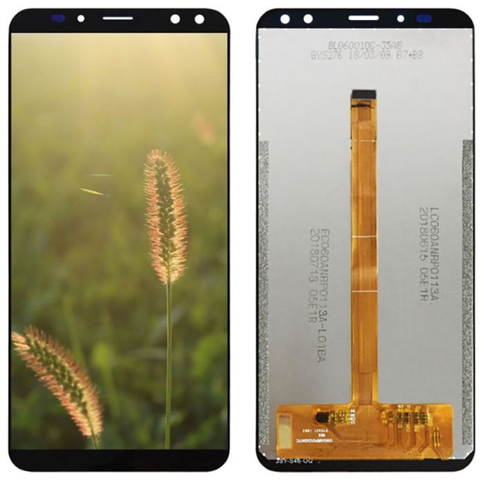 УЦЕНКА! Дисплей + сенсор для Oukitel K6 Black / Скол на стекле сенсора