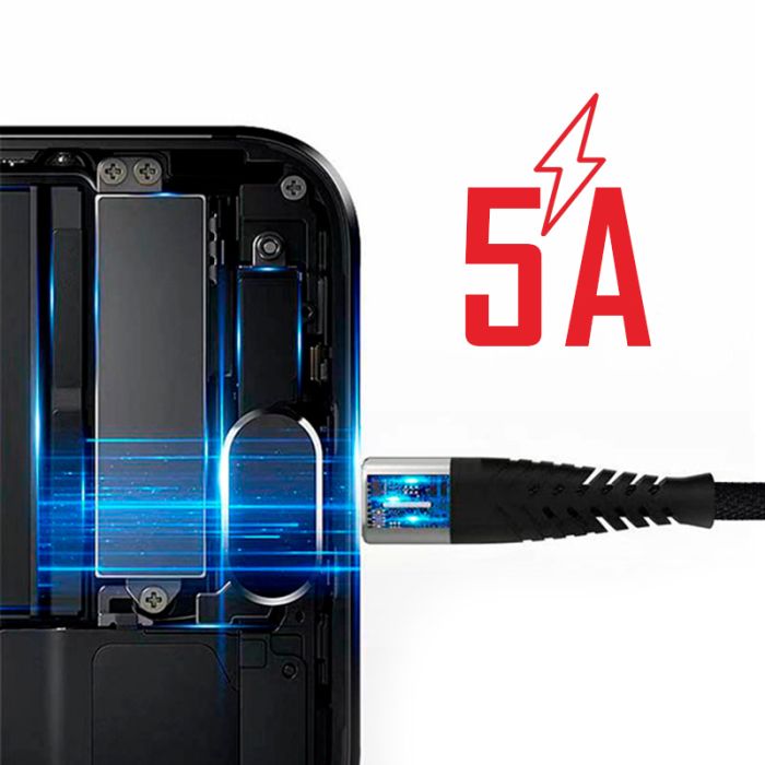 Кабель Biboshi A25 USB - Type-C USB 1m 5A black