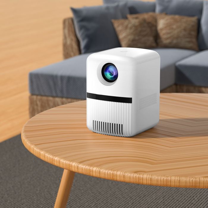 Мультимедийный проектор A6 / 1080P HD / 4K / WIFI / Bluetooth / HDR / USB / HDMI / Android 4+64 ГБ White
