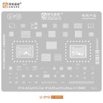 Трафарет BGA Amaoe A16 / A15 для iPhone 14/14 Plus/14Pro/14PM все микросхемы / перфорация CPU (0.10mm) V8.0
