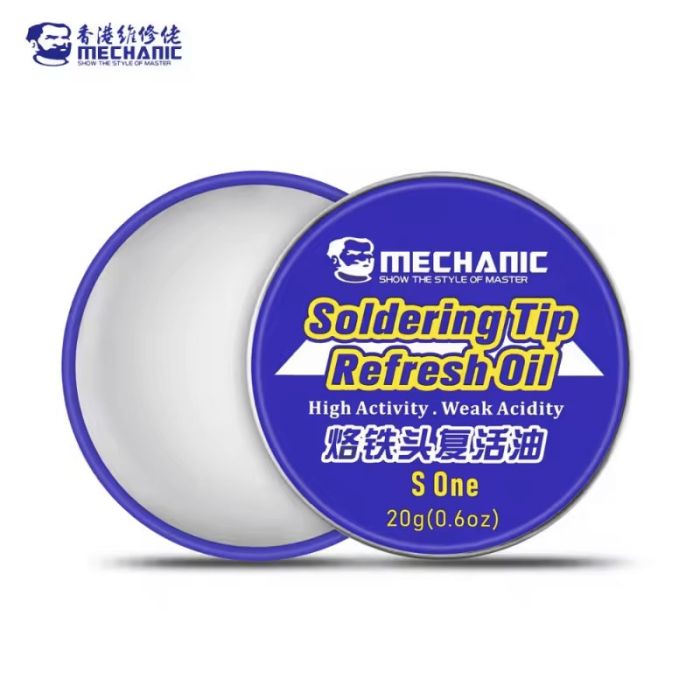Масло для очистки восстановления жал паяльника Mechanic S One, 20г