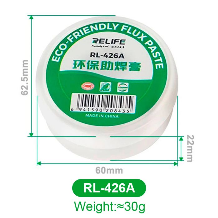Флюс-паста Relife RL-426A высокой очистки 30г
