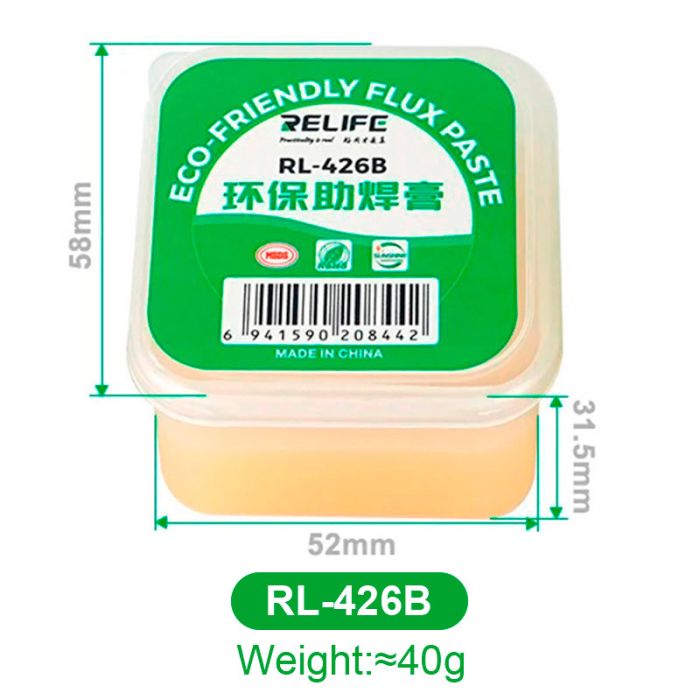 Флюс-паста Relife RL-426B высокой очистки 40г