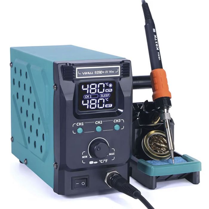 Паяльная станция YIHUA 939D+ IV паяльник / 200 - 450 °С / 3 канала памяти / 90 Вт