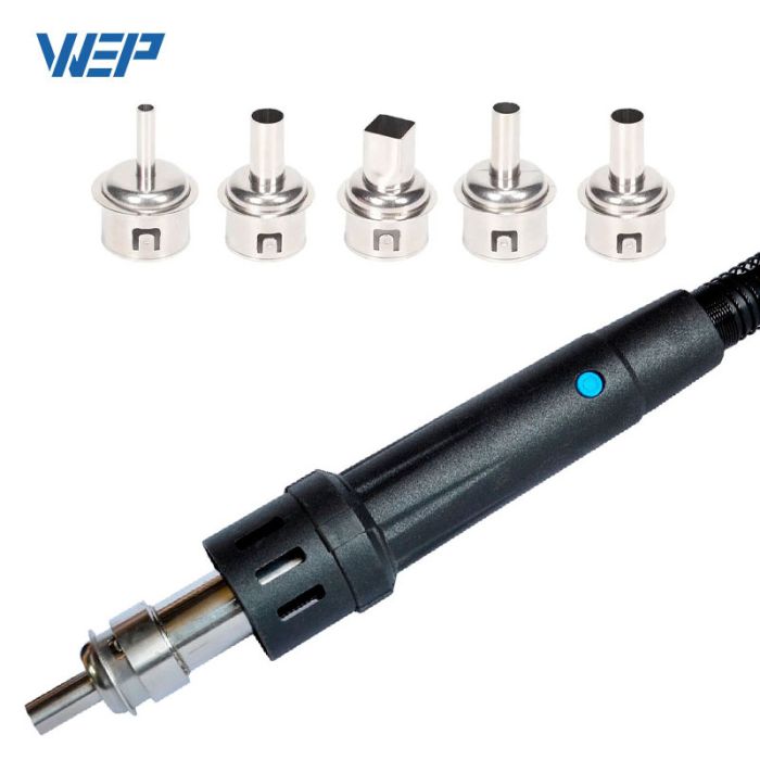 Термовоздушная паяльная станция WEP 993DM-IV фен / 1000 Вт / 100-500°С / 120 л/мин / сменные насадки