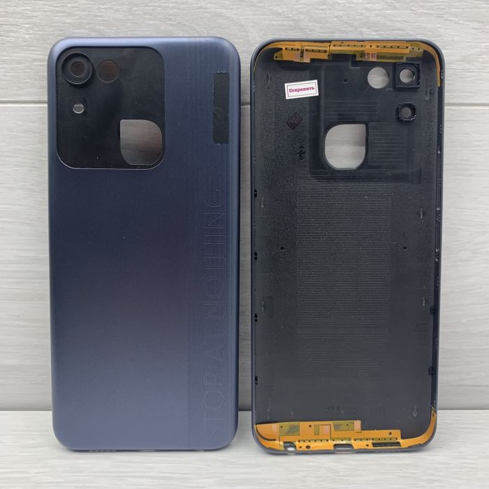 Задняя крышка для Tecno Spark 8C (KG5k) Black