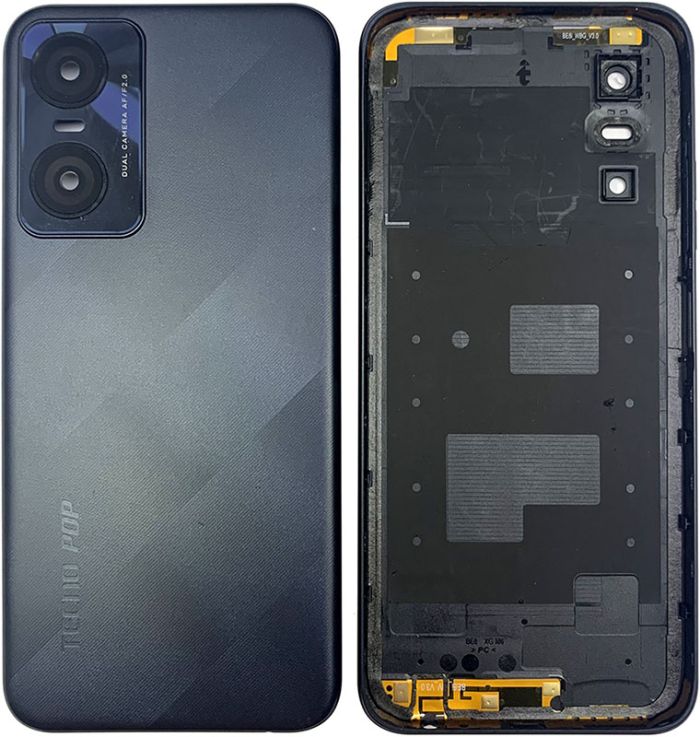 Задняя крышка для TECNO POP 6 Pro (BE8) Polar Black