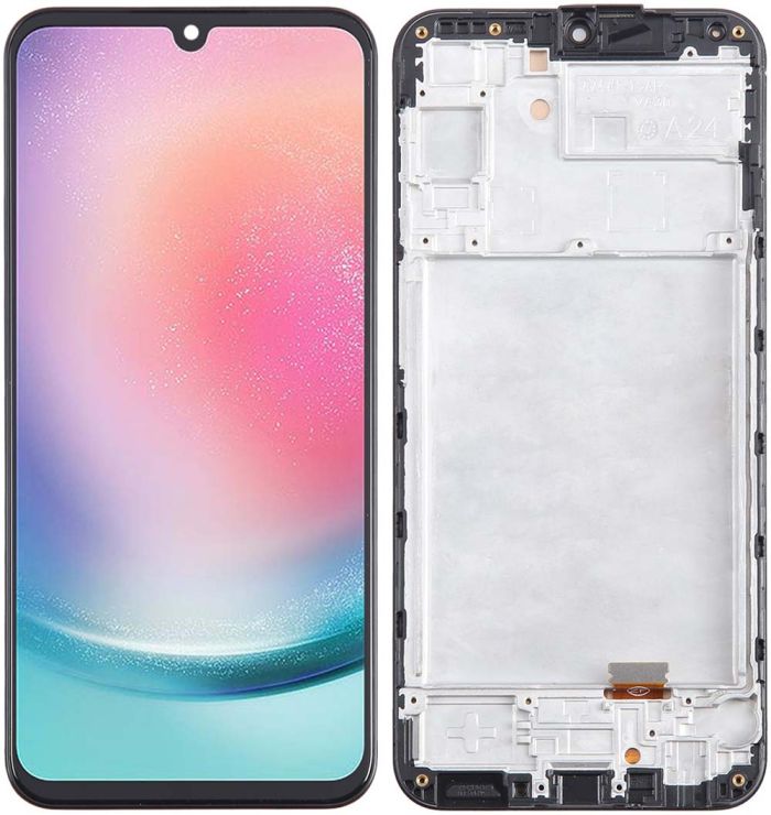 Дисплей + сенсор з рамкою Samsung A24 SM-A245F Black (Incell) - p/n: A24 #1-1>AL< VA30
