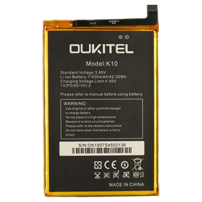 Аккумулятор для Oukitel K10 / 11000 mAh