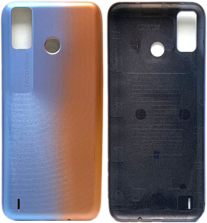 Задняя крышка для TECNO Spark 6 Go (KE5) Orange/Blue
