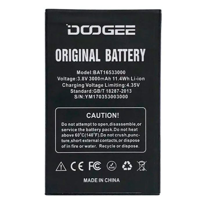 Аккумулятор для Doogee X9 Pro (3000 mAh) BAT16533000