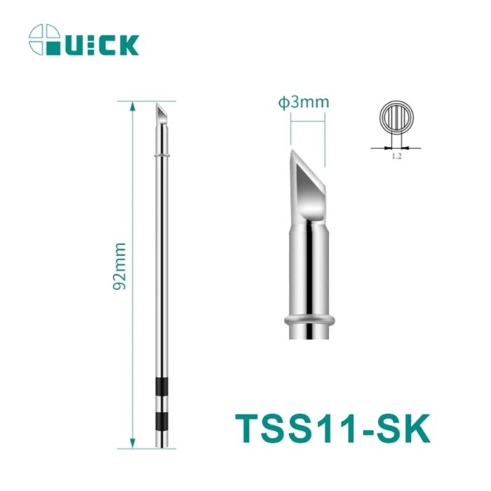 Жало наконечник QUICK TSS11-SK для паяльной станции TS11 / лезвие