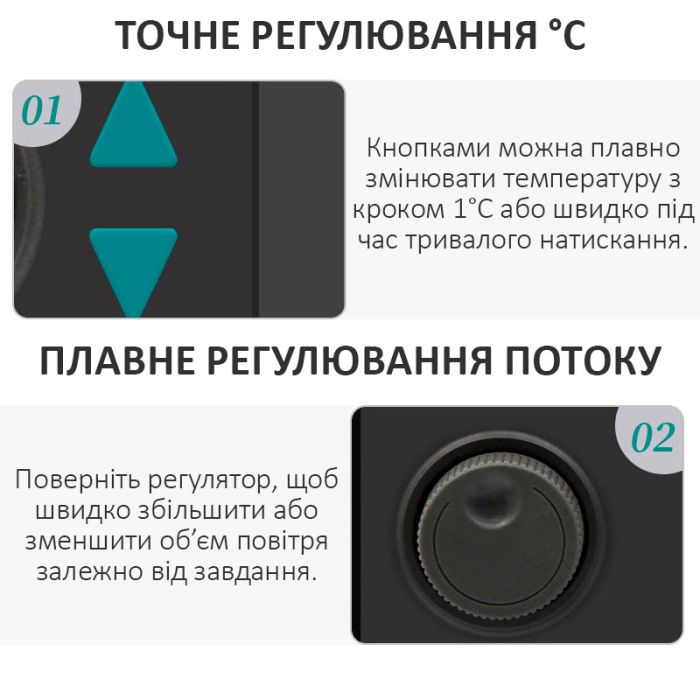 Паяльна станція 2 в 1 паяльник + фен QUICK 8586D + 800 Вт / 100-500 ° С / 30 л/хв