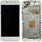 Дисплей + сенсор с рамкой Homtom HT37 White - p/n: KLL-C50289GFM-FPC-V01