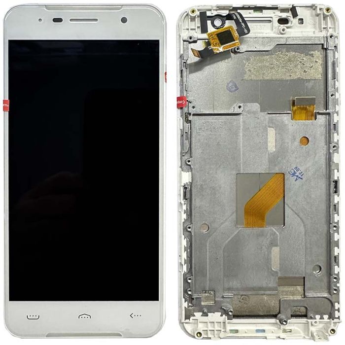 Дисплей + сенсор з рамкою Homtom HT37 White - p/n: KLL-C50289GFM-FPC-V01
