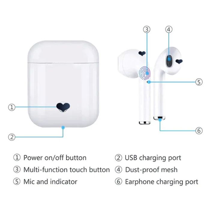 Беспроводные наушники Biboshi B09 вкладыши / bluetooth / 200 mAh