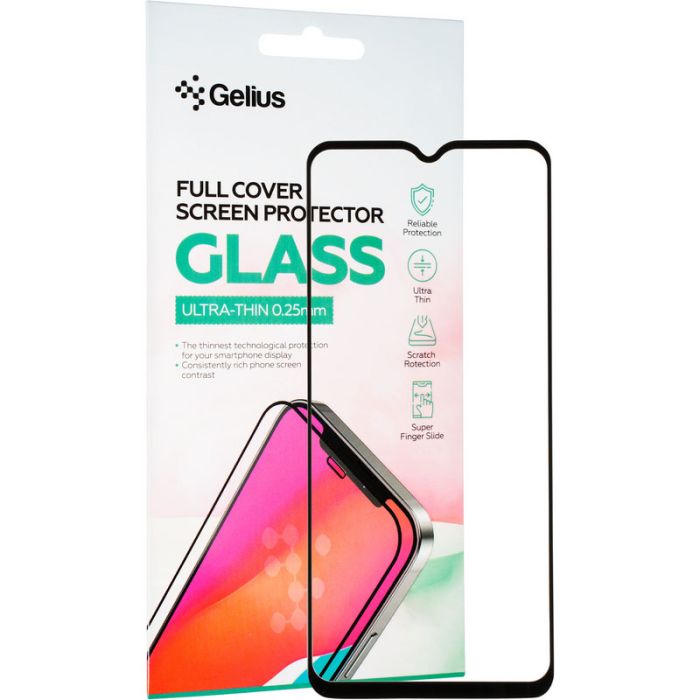Защитное стекло Gelius Full Cover Ultra-Thin 0.25mm for Samsung A135 (A13) Black