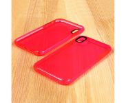 Чехол силиконовый Clear Neon для Apple iPhone XR цвет 08 розовый