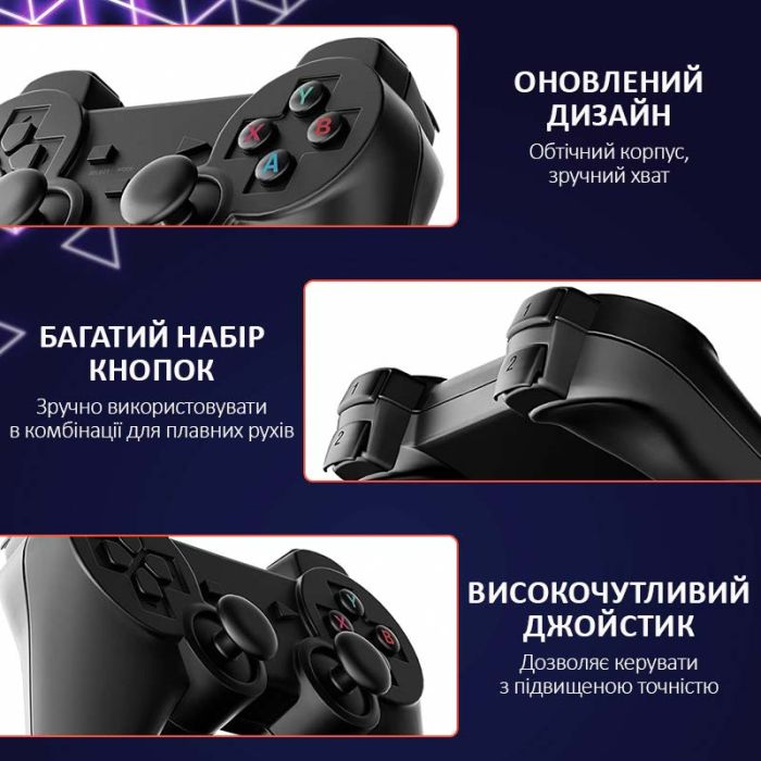 Портативная игровая приставка GD10 беспроводная, 40000 игр, 128 ГБ, 2 джойстика, ретро 8-16-32 бит, 4K, HDMI