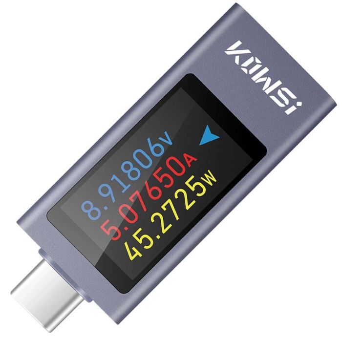 Многофункциональный USB тестер KOWSI KWS-2303C Type-C / ударопрочный / QC3.0 / 4-30V / 12A