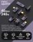 Переходник Type-C на Type-C OTG адаптер (папа-мама) USB 4.0, 40 Гб/с, 240Вт, 8K, угловой Тип 3