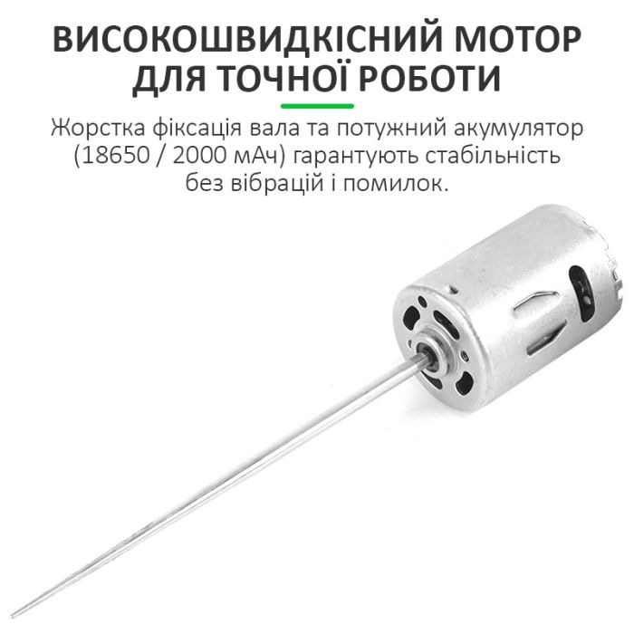Машинка для удаления OCA клея Relife RL-056E / 6 скоростей / подсветка / Type-C