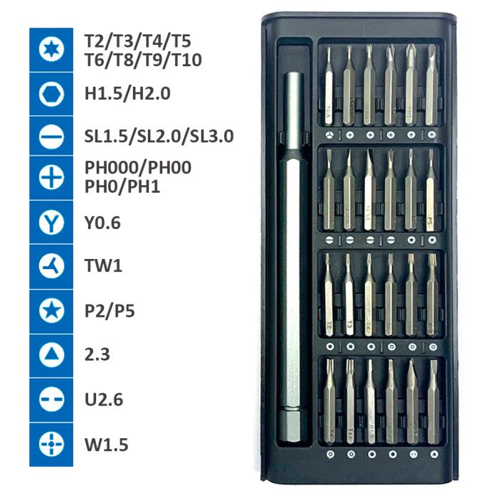 Набор отверток Masters TM-6025 / 25 в 1 / универсальный / прецизионный / для ремонта