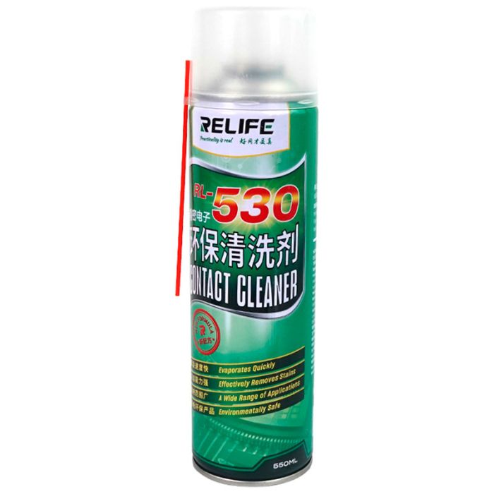 Спрей для очистки плат RELIFE RL-530 / для оптики, экранов, техники / 550 ml