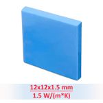 Термопрокладка силиконовая TELIJIA TE-P1 / 12*12*1.5 mm / 1.5 W/m*K / 1 шт.