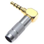 Разъём HM-450 4pin 3.5mm mini-jack угловой Серый