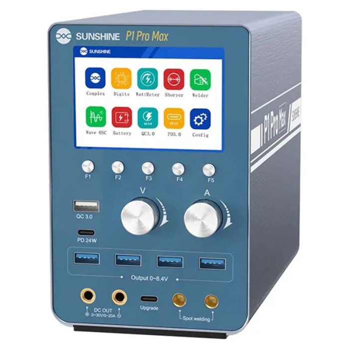 Блок питания Sunshine P1 Pro Max интеллектуальный, точечная сварка АКБ, мониторинг, QC3.0, 30В, 20А