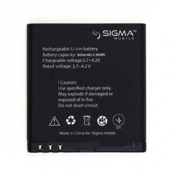 Акумулятор для Sigma Comfort 50 Shell Duo Menol (800 mAh) HC