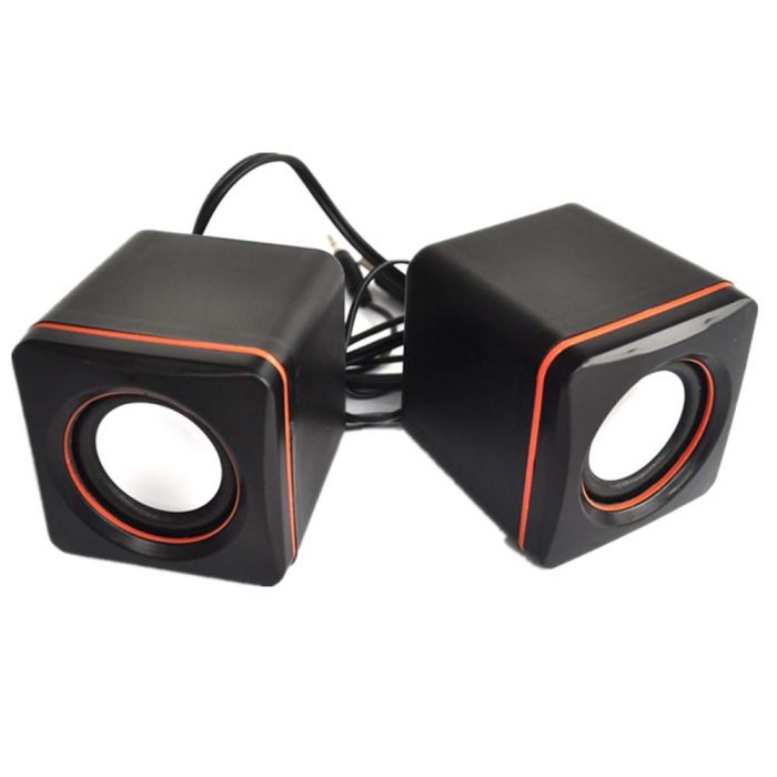 Колонки 2.0 JEDEL JD-CK4 USB + 3.5mm, 2x3W, 90Hz- 20KHz, з регулятором гучності, Black, BOX