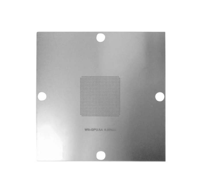 Трафарет BGA прямого нагрева WII GPU AA (0.60mm) 90 x 90 mm