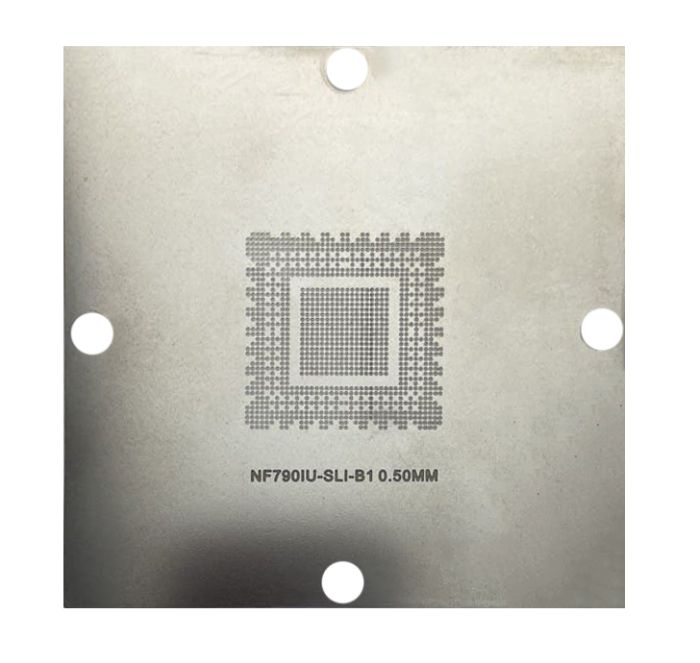Трафарет BGA прямого нагрева NF790IU-SLI-B1 (0.50mm) 90 x 90 mm