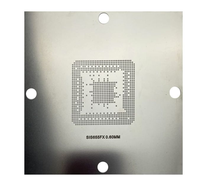 Трафарет BGA прямого нагрева SIS655FX (0.60 mm) 90 x 90 mm