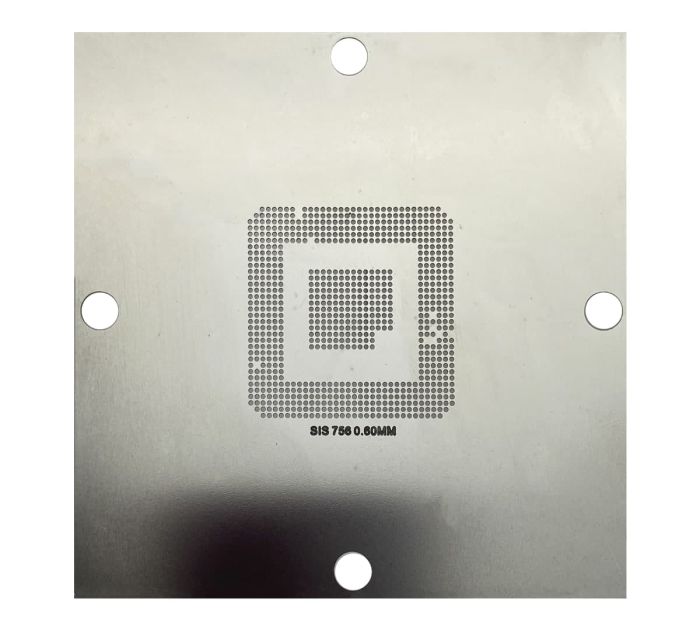 Трафарет BGA прямого нагрева SIS 756 (0.60 mm) 90 x 90 mm