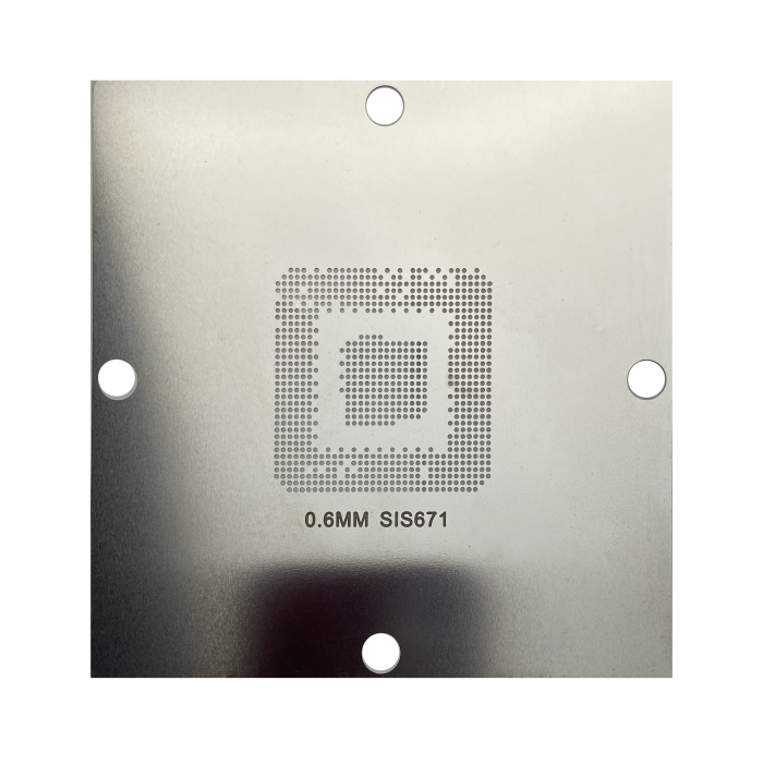 Трафарет BGA прямого нагрева SIS671 (0.60 mm) 90 x 90 mm