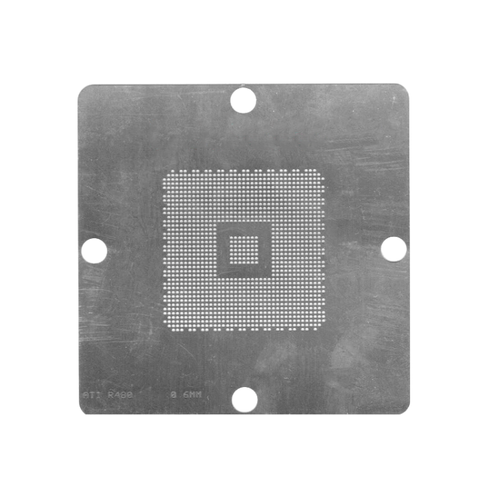 Трафарет BGA прямого нагрева ATI R480 (0.60 mm) 90 x 90 mm