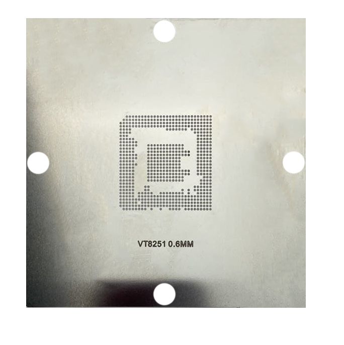 Трафарет BGA прямого нагрева VT8251 (0.60 mm) 90 x 90 mm