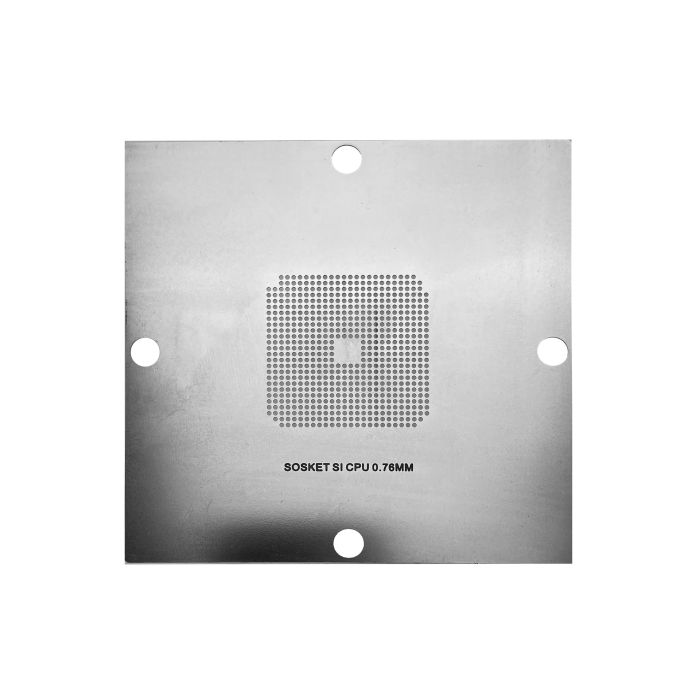 Трафарет BGA прямого нагрева SOSKET SI CPU (0.76 mm) 90 x 90 mm