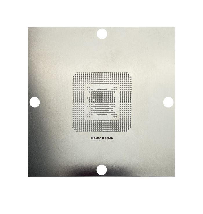 Трафарет BGA прямого нагрева SIS 650 (0.76 mm) 90 x 90 mm