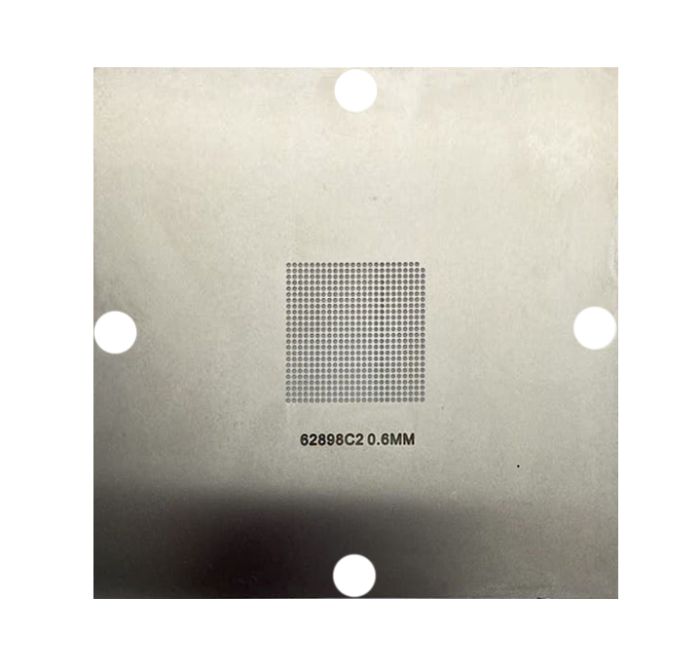 Трафарет BGA прямого нагрева 62898C2 (0.60 mm) 90 x 90 mm