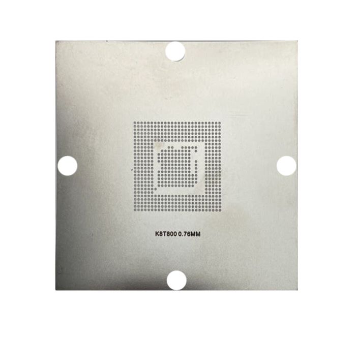 Трафарет BGA прямого нагрева K8T800 (0.76 mm) 90 x 90 mm