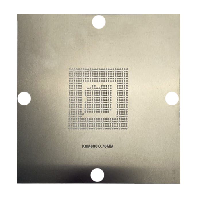 Трафарет BGA прямого нагрева K8M800 (0.76 mm) 90 x 90 mm