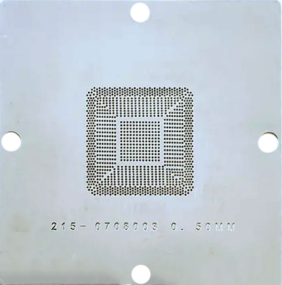 Трафарет BGA прямого нагрева 215-0708003 (0.50 mm) 90 x 90 mm