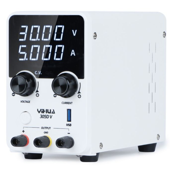 Блок питания YIHUA 305D-V импульсный / компактный / USB Quick Charge / 30В 5А / 150 Вт