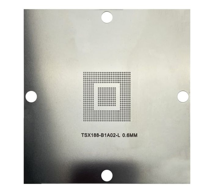 Трафарет BGA прямого нагрева TSX188-B1A02-L (0.60 mm) 90 x 90 mm